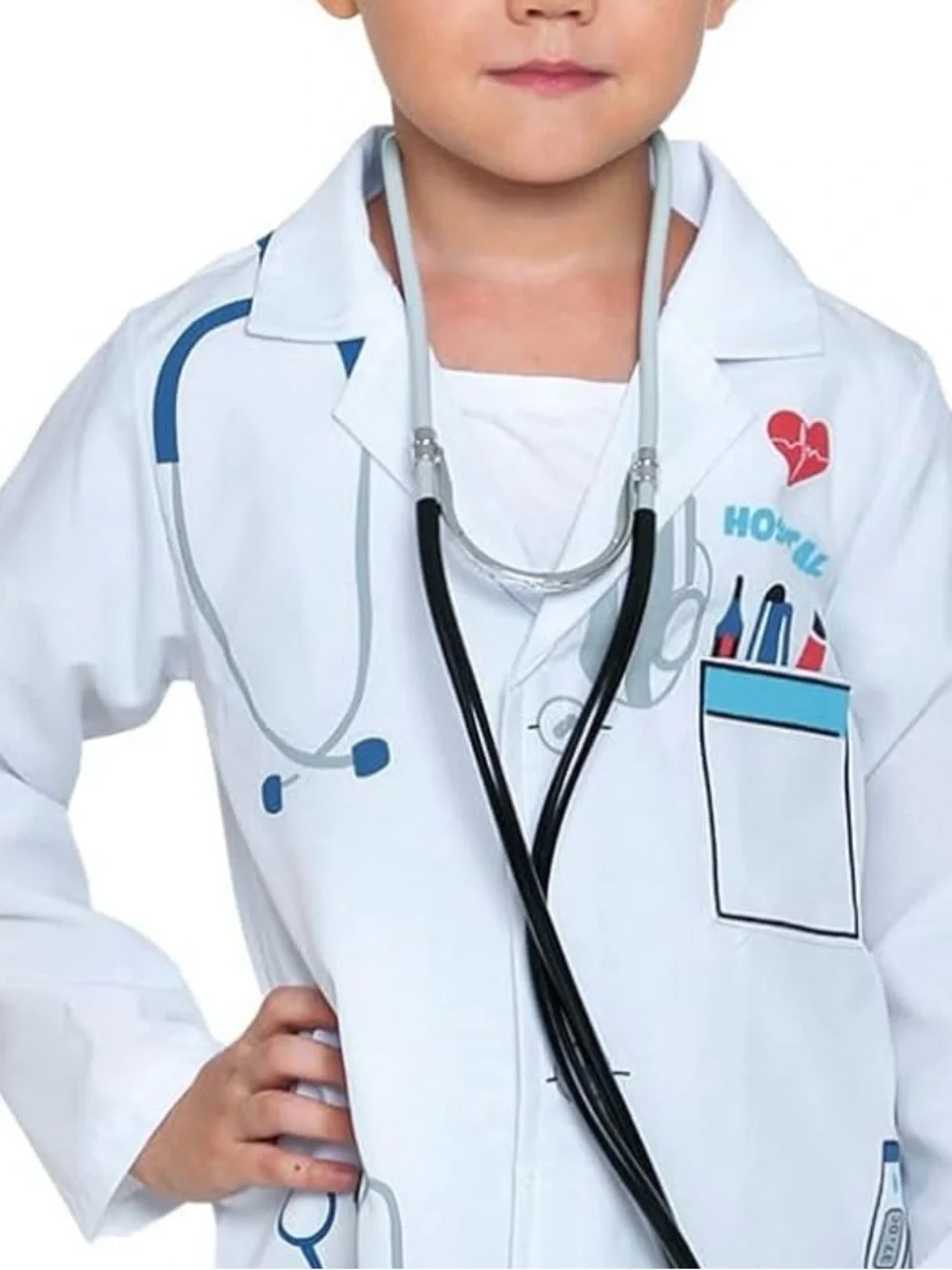 UNBRANDED Kids Professions Doctor Roleplay Jacket